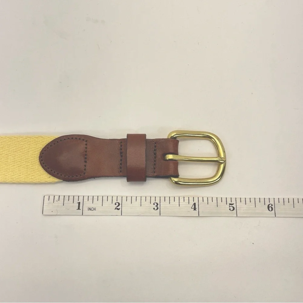 Leather Man Ltd. Belt 42 Yellow